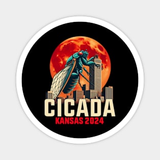 Cicada Invasion 2024 Kansas Magnet